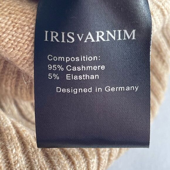 NWT! Iris v Arnim Ombré Cashmere Sweater Dress Tan Size Small. - Picture 4 of 6
